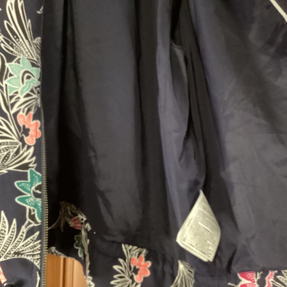 Banana Republic Front Zip Floral Women’s Jacket Size XL - Picture 7 of 13